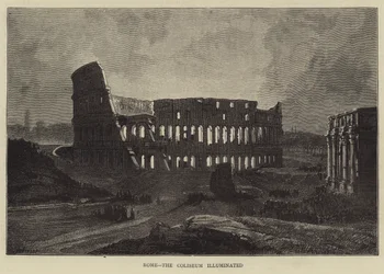 Roma, el Coliseo iluminado